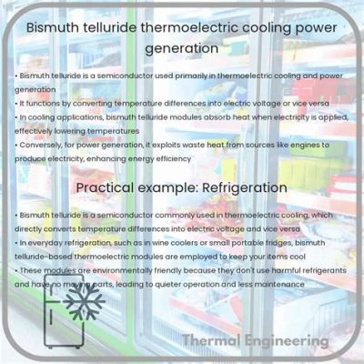  Bismuth Telluride: Nowe Materiały dla Termoelektrycznych Generatorów Energii!